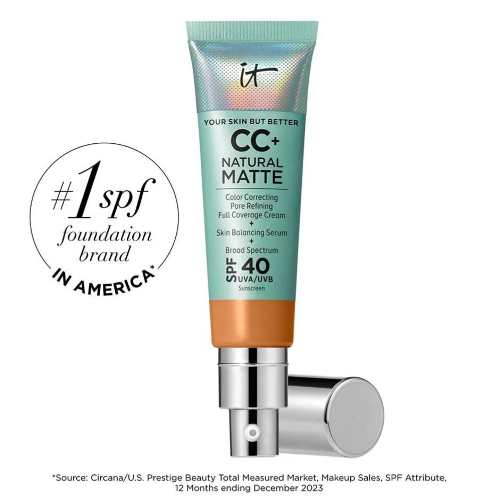 IT COSMETICS CC+ CREAM NATURAL MATTE FOUNDATION WITH SPF 40 - RICH